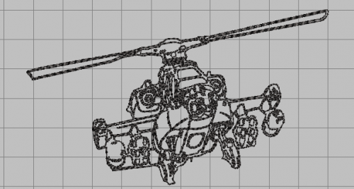 More information about "Apache Helicopter free embroidery design"