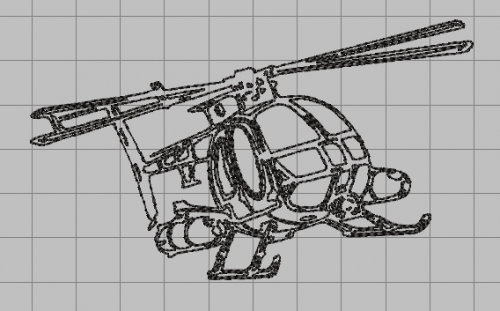 More information about "Defender Helicopter free embroidery design"