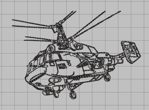 More information about "Helix Helicopter free embroidery design"