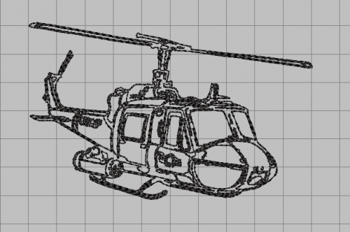 More information about "Iroquois Helicopter free embroidery design"