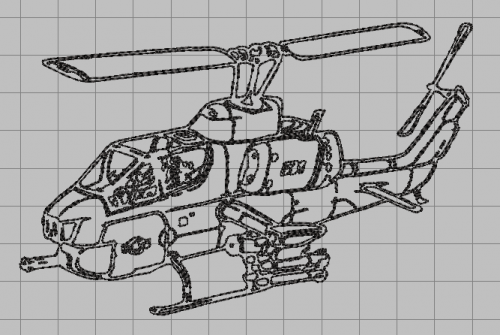 More information about "Super Cobra Helicopter free embroidery design"