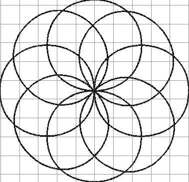 More information about "geometrical flower circle"