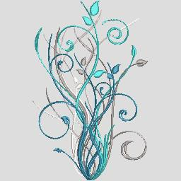 More information about "Swirl free embroidery design"