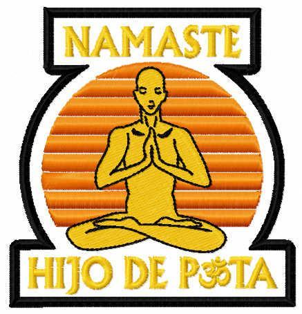 More information about "Namaste free embroidery design"