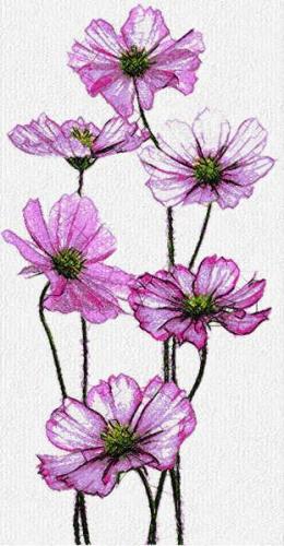 More information about "Violet free embroidery design"