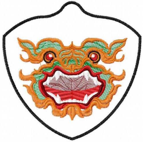 More information about "Dragon mask free embroidery design"