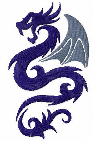 More information about "Dragon sign free embroidery design"