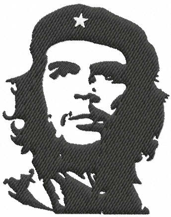 Che Guevara free embroidery design