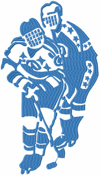 Hockey team free embroidery design