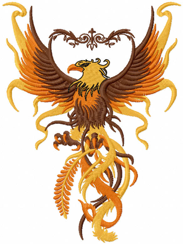Brown eagle free embroidery design