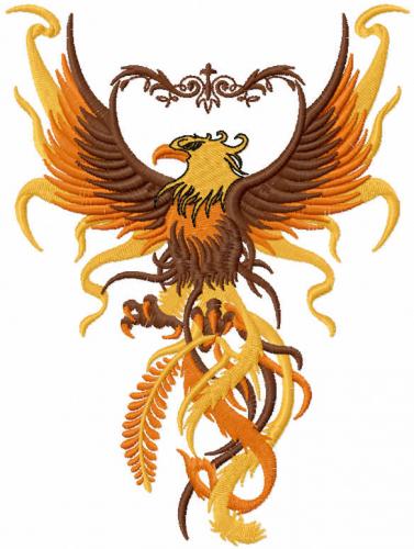 More information about "Brown eagle free embroidery design"