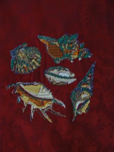More information about "5 coquillages marins free embroidery design"