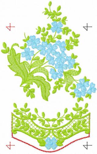 More information about "Bouquet with festoon free embroidery design"
