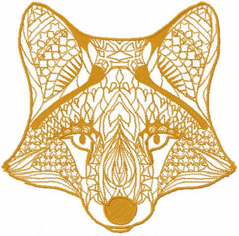 More information about "Fox mask free embroidery design"