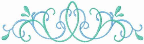More information about "Two colors ornament free embroidery design"