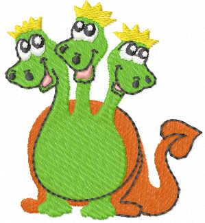 More information about "Green dragon free embroidery design"