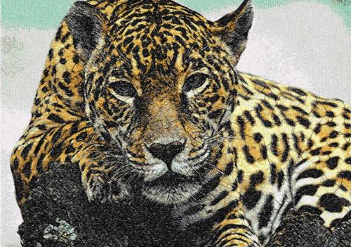 More information about "Jaguar free embroidery design"