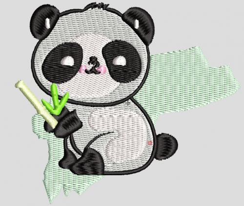 More information about "Panda free embroidery design"