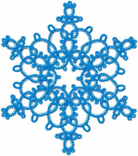 More information about "Snowflake fsl free embroidery design"
