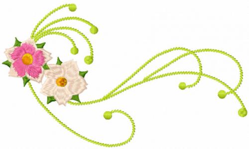 More information about "Swirl spring flower free embroidery design"