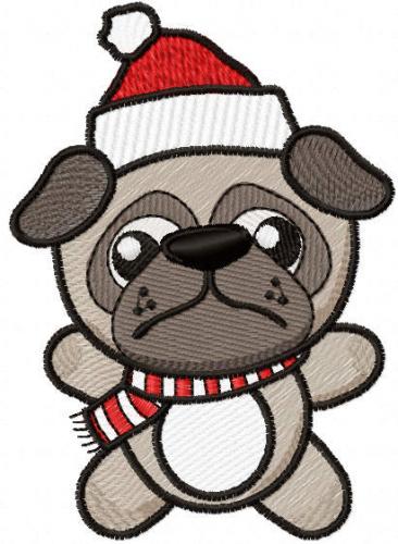 More information about "Christmas dog free embroidery design"