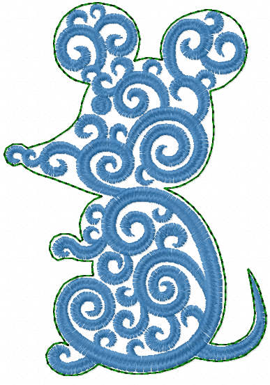 Mouse fsl free embroidery design