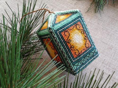 More information about "Lantern cross stitch free embroidery design"