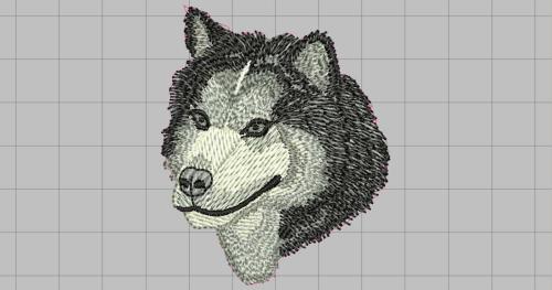 More information about "Alaskan Malamute free embroidery design"