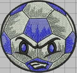 More information about "Angry Soccer Ball free embroidery design"