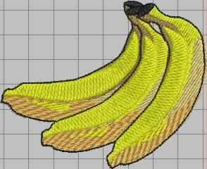 Banana free embroidery design
