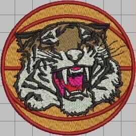 Basketball Tiger free embroidery design