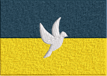 Ukraine Flag free embroidery design
