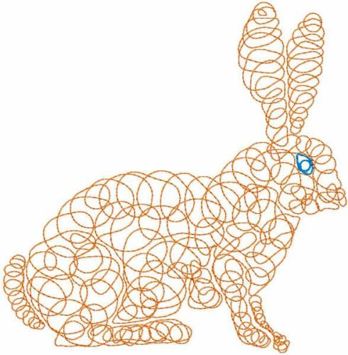 More information about "Quilt rabbit free embroidery design"