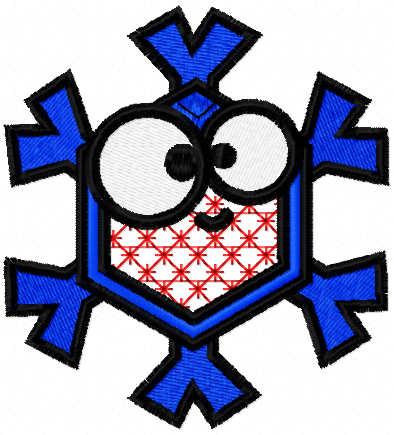 More information about "Christmas toy snowflake free embroidery design"