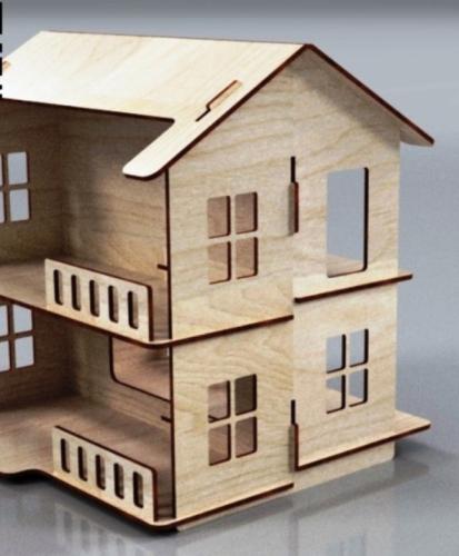 More information about "Doll house laser cut file free"