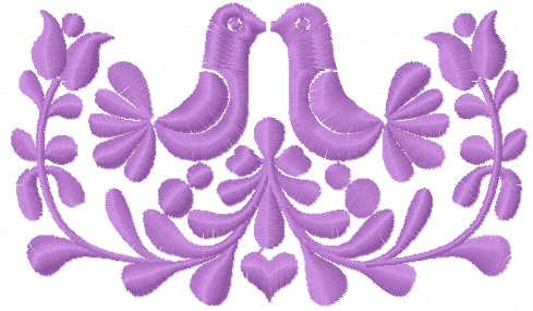 More information about "Ethnic decor with bird free embroidery design"