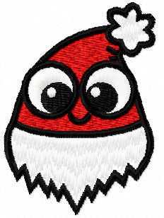 Funny Santa hat free embroidery design