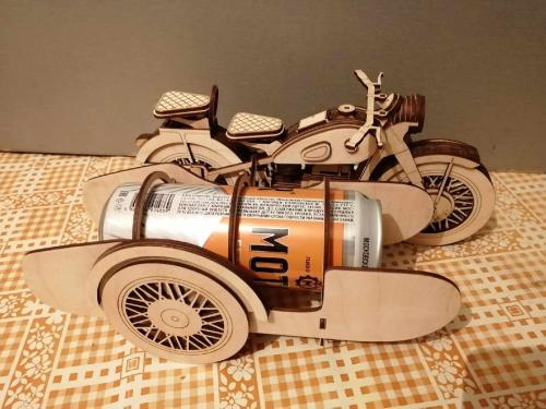 More information about "Motorcycle for beer laser cut wooden constructor"