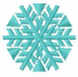 More information about "Small blue snowflake free embroidery design"
