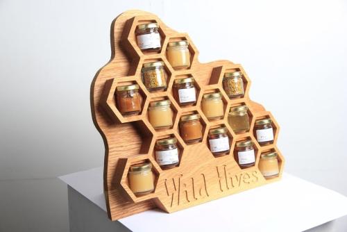 More information about "Wooden box and stand for honey laser cut free files"