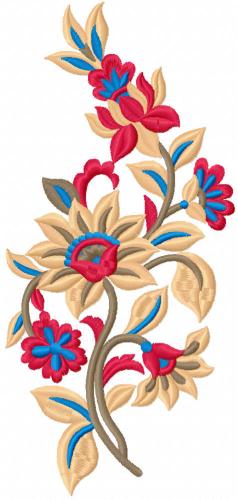 More information about "Autumn flower free embroidery design"