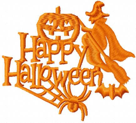 More information about "Happy halloween free embroidery design"