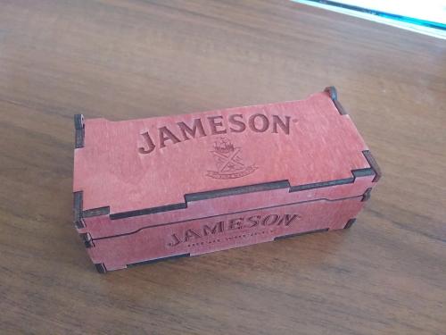 More information about "Jameson bottle Box for whiskey free laser cut file"