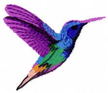 Hummingbird free embroidery design