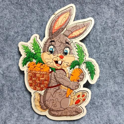 More information about "Bunny puzzle free laser cut file"