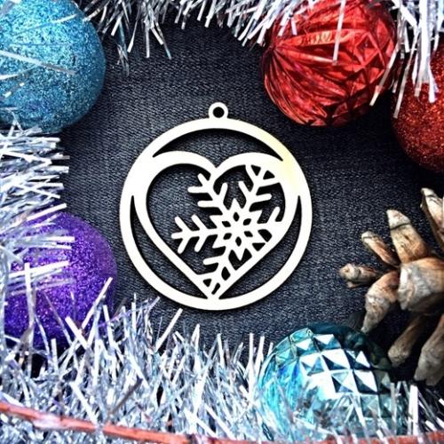 More information about "Christmas ball with heart free laser cut file"