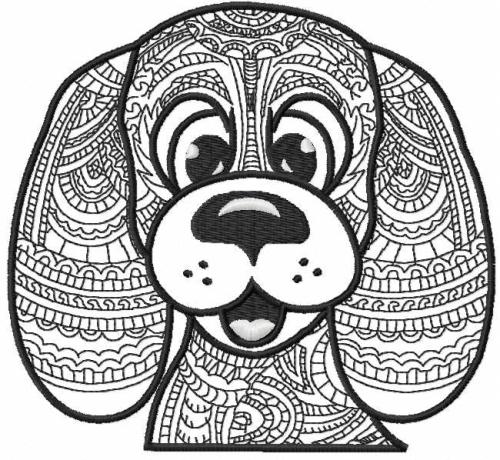 More information about "Dog pattern free embroidery design"