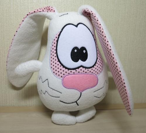 More information about "Toy bunny Marshmallow free embroidery project"