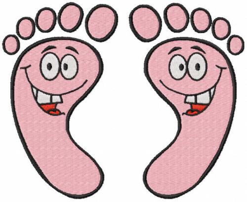 More information about "Baby footprints free embroidery design"
