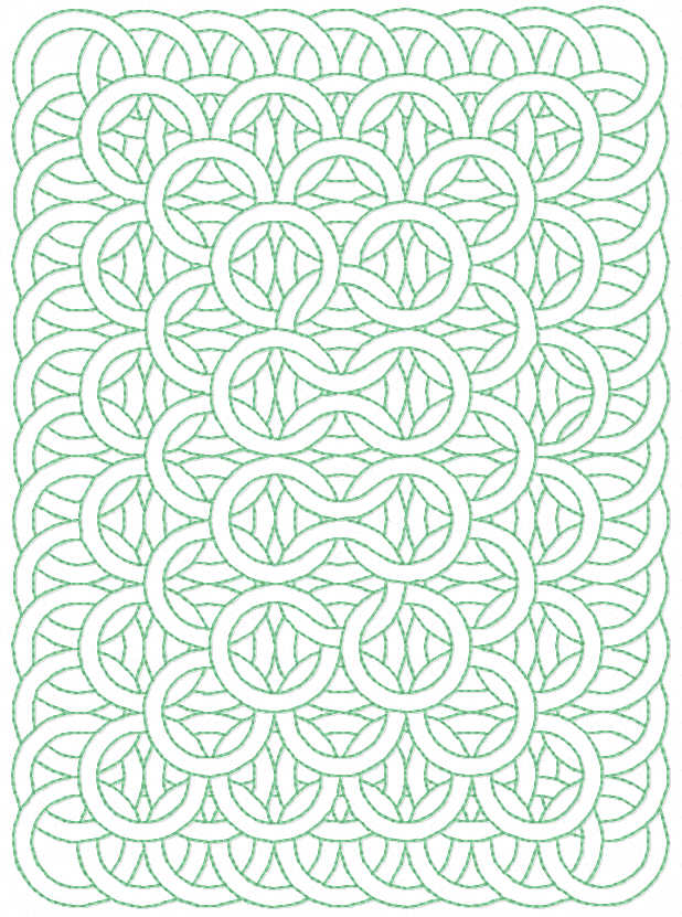Geometric pattern decor free embroidery design